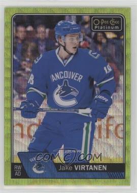 2016-17 O-Pee-Chee Platinum - [Base] - Emerald Surge #87 - Jake Virtanen /10