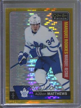 2016-17 O-Pee-Chee Platinum - [Base] - Seismic Gold #151 - Marquee Rookies - Auston Matthews /50