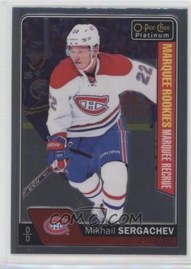 2016-17 O-Pee-Chee Platinum - [Base] #161 - Marquee Rookies - Mikhail Sergachev