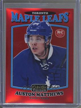 2016-17 O-Pee-Chee Platinum - Retro - Red Rainbow #R-66 - Auston Matthews /15