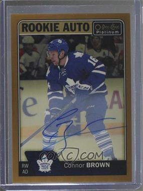 2016-17 O-Pee-Chee Platinum - Rookie Autographs - Golden Treasures #R-BR - Connor Brown /1
