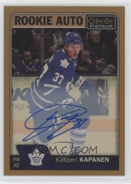 2016-17 O-Pee-Chee Platinum - Rookie Autographs - Golden Treasures #R-KK - Kasperi Kapanen /1