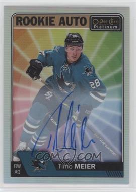 2016-17 O-Pee-Chee Platinum - Rookie Autographs - Rainbow Color Wheel #R-TM - Timo Meier