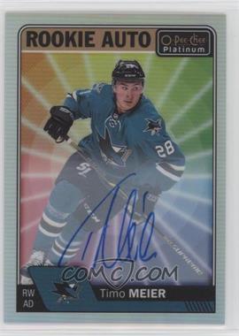 2016-17 O-Pee-Chee Platinum - Rookie Autographs - Rainbow Color Wheel #R-TM - Timo Meier