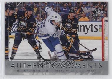2016-17 SP Authentic - [Base] #113 - Authentic Moments - Mitch Marner