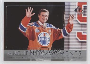 2016-17 SP Authentic - [Base] #115 - Authentic Moments - Wayne Gretzky