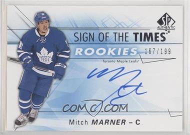 2016-17 SP Authentic - Sign of the Times Rookies #SOTR-MM - Mitch Marner /199