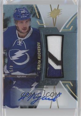 2016-17 SPx - [Base] - Black Premium Material Autographs #42 - Stars and Legends - Nikita Kucherov /5