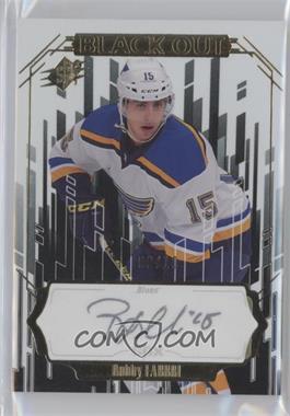 2016-17 SPx - Black Out Autographs #BO-RF - Robby Fabbri /10