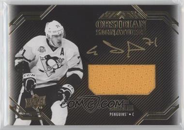 2016-17 UD Black - Obsidian Signatures - Jerseys #OS-EM - Evgeni Malkin /15