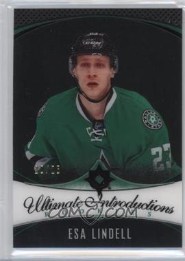 2016-17 Ultimate Collection - [Base] - Onyx Black #62 - Ultimate Introductions - Esa Lindell /25