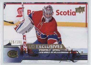 2016-17 Upper Deck - [Base] - Exclusives #349 - Carey Price /100