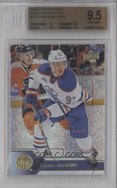 2016-17 Upper Deck - [Base] - Gold Rainbow Foil #75 - Connor McDavid [BGS 9.5 GEM MINT]