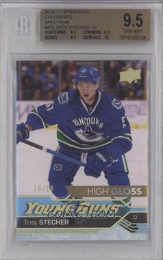 2016-17 Upper Deck - [Base] - High Gloss #475 - Young Guns - Troy Stecher /10 [BGS 9.5 GEM MINT]