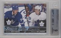 Young Guns Checklist - Auston Matthews, William Nylander [BGS 9 MINT]