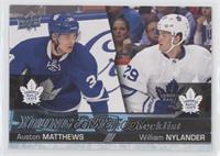 Young Guns Checklist - Auston Matthews, William Nylander