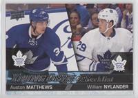 Young Guns Checklist - Auston Matthews, William Nylander