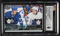 Young Guns Checklist - Auston Matthews, William Nylander [CSG 9 Mint]