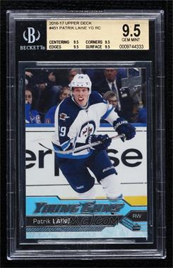 2016-17 Upper Deck - [Base] #451 - Young Guns - Patrik Laine [BGS 9.5 GEM MINT]