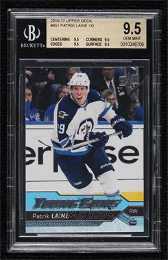 2016-17 Upper Deck - [Base] #451 - Young Guns - Patrik Laine [BGS 9.5 GEM MINT]