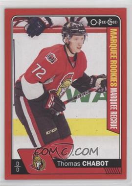 2016-17 Upper Deck - O-Pee-Chee Update - Red Border #683 - Marquee Rookies - Thomas Chabot