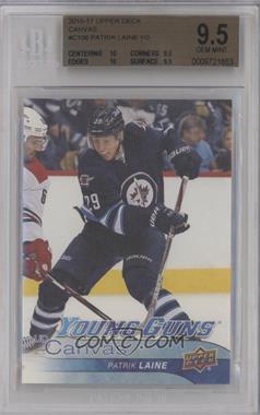 2016-17 Upper Deck - UD Canvas #C106 - Young Guns - Patrik Laine [BGS 9.5 GEM MINT]