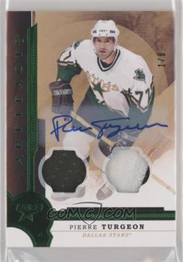 2016-17 Upper Deck Artifacts - [Base] - Emerald Dual Relic Autographs #154 - Legends - Pierre Turgeon /8