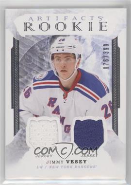 2016-17 Upper Deck Artifacts - Roman Numeral Rookies Redemptions - Silver Relics #IV - Jimmy Vesey /399