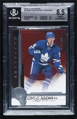 2016-17 Upper Deck Artifacts - Rookie Redemption #RED207 - Auston Matthews /799 [BGS 8.5 NM‑MT+]