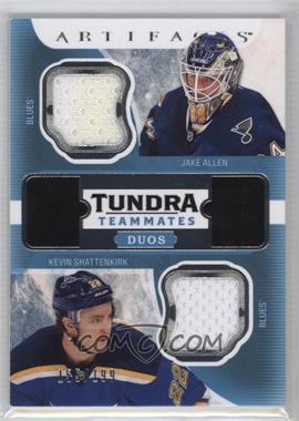 2016-17 Upper Deck Artifacts - Tundra Teammates Duo Relics #T2-BLUES - Jake Allen, Kevin Shattenkirk /199