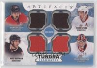 Erik Karlsson, Mark Stone, Mike Hoffman, Craig Anderson #/99