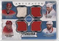 Chris Chelios, Paul Coffey, Steve Yzerman, Henrik Zetterberg #/99