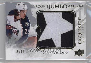 2016-17 Upper Deck Black Diamond - Exquisite Rookie Jumbo Materials #RJ-SM - Sonny Milano /10