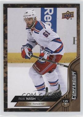 2016-17 Upper Deck Compendium - [Base] - Gold #476 - Rick Nash