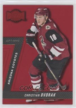 2016-17 Upper Deck Fleer Showcase - Metal Universe - Precious Metal Gems Red #MU-23 - Christian Dvorak /150