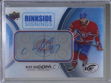 2016-17 Upper Deck Ice - Rinkside Signings #RS-AG - Alex Galchenyuk
