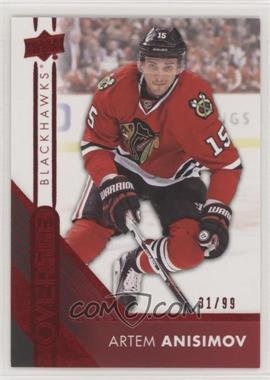 2016-17 Upper Deck Overtime - [Base] - Red Foil #159 - Artem Anisimov /99