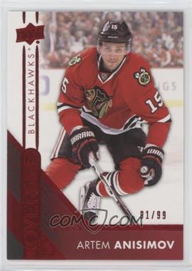 2016-17 Upper Deck Overtime - [Base] - Red Foil #159 - Artem Anisimov /99