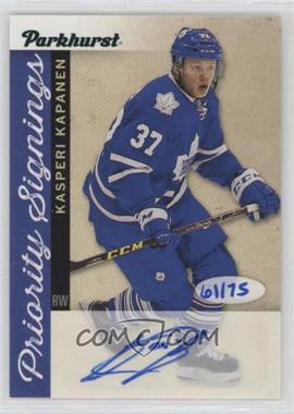 2016-17 Upper Deck Parkhurst - Priority Signings #PS-KK - Kasperi Kapanen /75