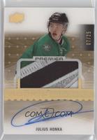 Rookie Auto Patch - Julius Honka (2017-18 Upper Deck Premier Update) #/25