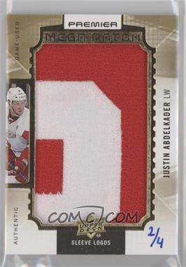 2016-17 Upper Deck Premier - Mega Patch Jumbo Relics - Sleeve Logos #PMP-AB - Justin Abdelkader /4