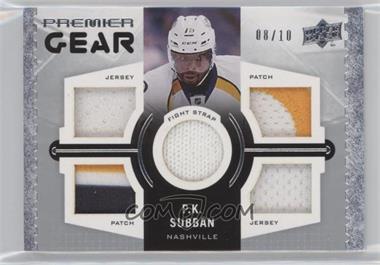 2016-17 Upper Deck Premier - Premier Gear #PG-PS - P.K. Subban /10