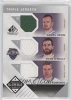 Daniel Sedin, Ryan O'Reilly, Leo Komarov