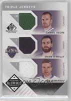 Daniel Sedin, Ryan O'Reilly, Leo Komarov