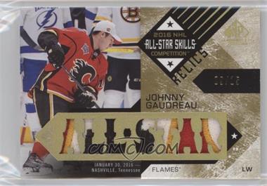 2016-17 Upper Deck SP Game Used - 2016 All-Star Skills Relic Blends - Patch #ASB-JG - Johnny Gaudreau /15