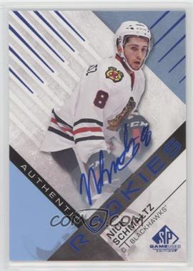2016-17 Upper Deck SP Game Used - [Base] - Blue Auto #104 - Authentic Rookies - Nick Schmaltz