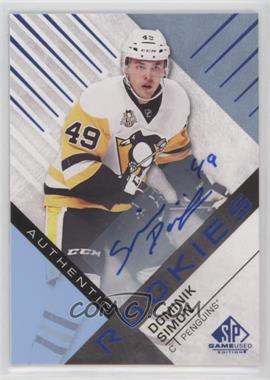 2016-17 Upper Deck SP Game Used - [Base] - Blue Auto #123 - Authentic Rookies - Dominik Simon