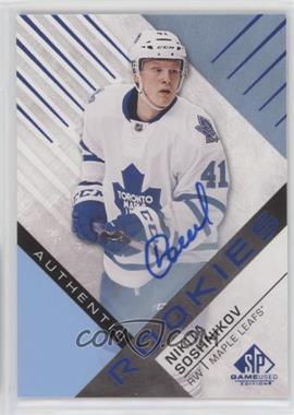 2016-17 Upper Deck SP Game Used - [Base] - Blue Auto #125 - Authentic Rookies - Nikita Soshnikov