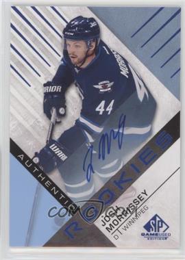 2016-17 Upper Deck SP Game Used - [Base] - Blue Auto #192 - Authentic Rookies - Josh Morrissey