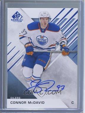 2016-17 Upper Deck SP Game Used - [Base] - Blue Auto #50 - Connor McDavid